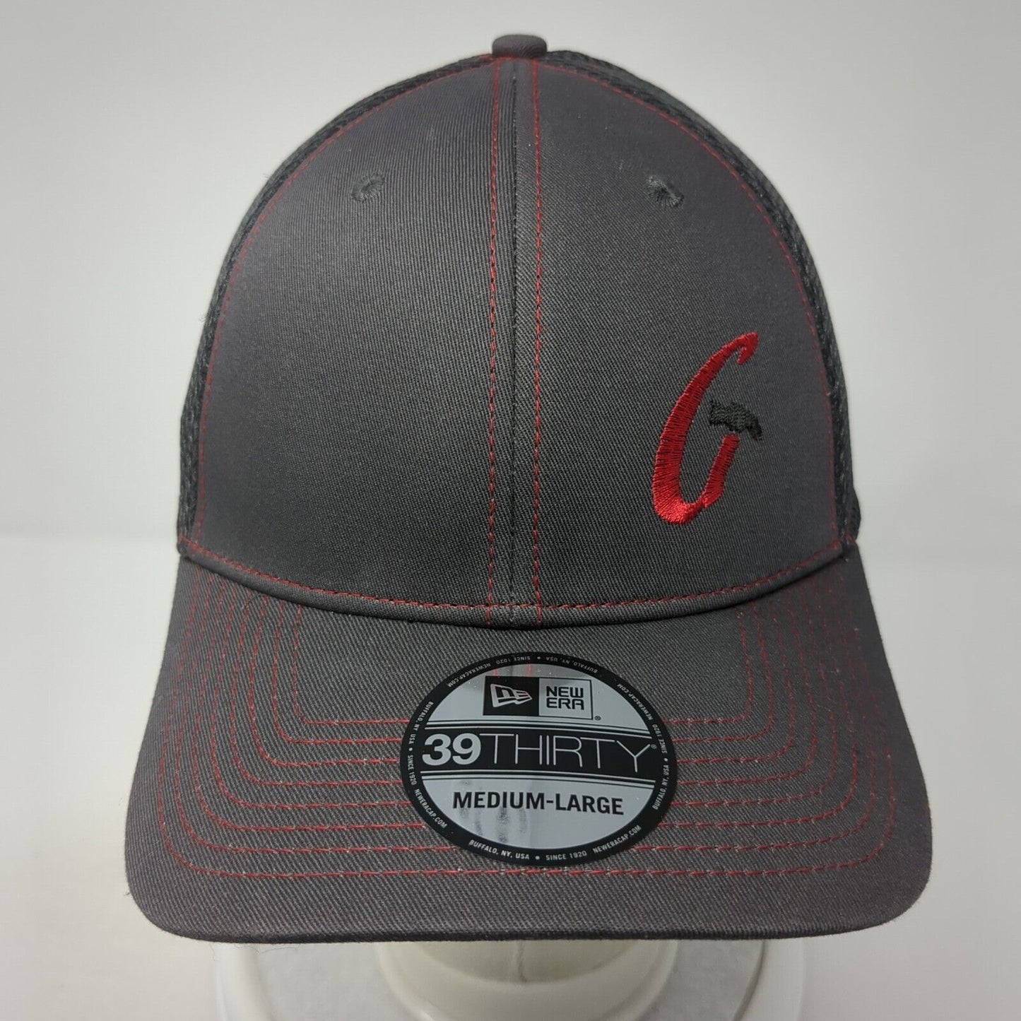 Garner Fitted Trucker Hat Gray M/L Lightweight Embroidered 39Thirty New Era