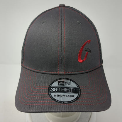 Garner Fitted Trucker Hat Gray M/L Lightweight Embroidered 39Thirty New Era