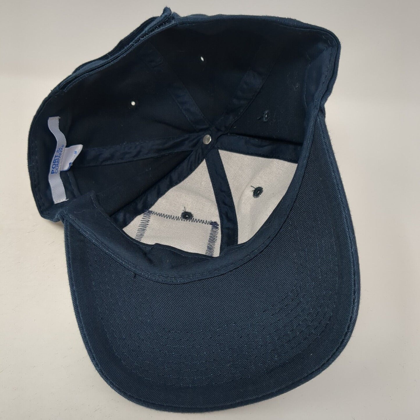 Knight Logo Patch Strapback Hat Blue One Size Port & Company Outdoor