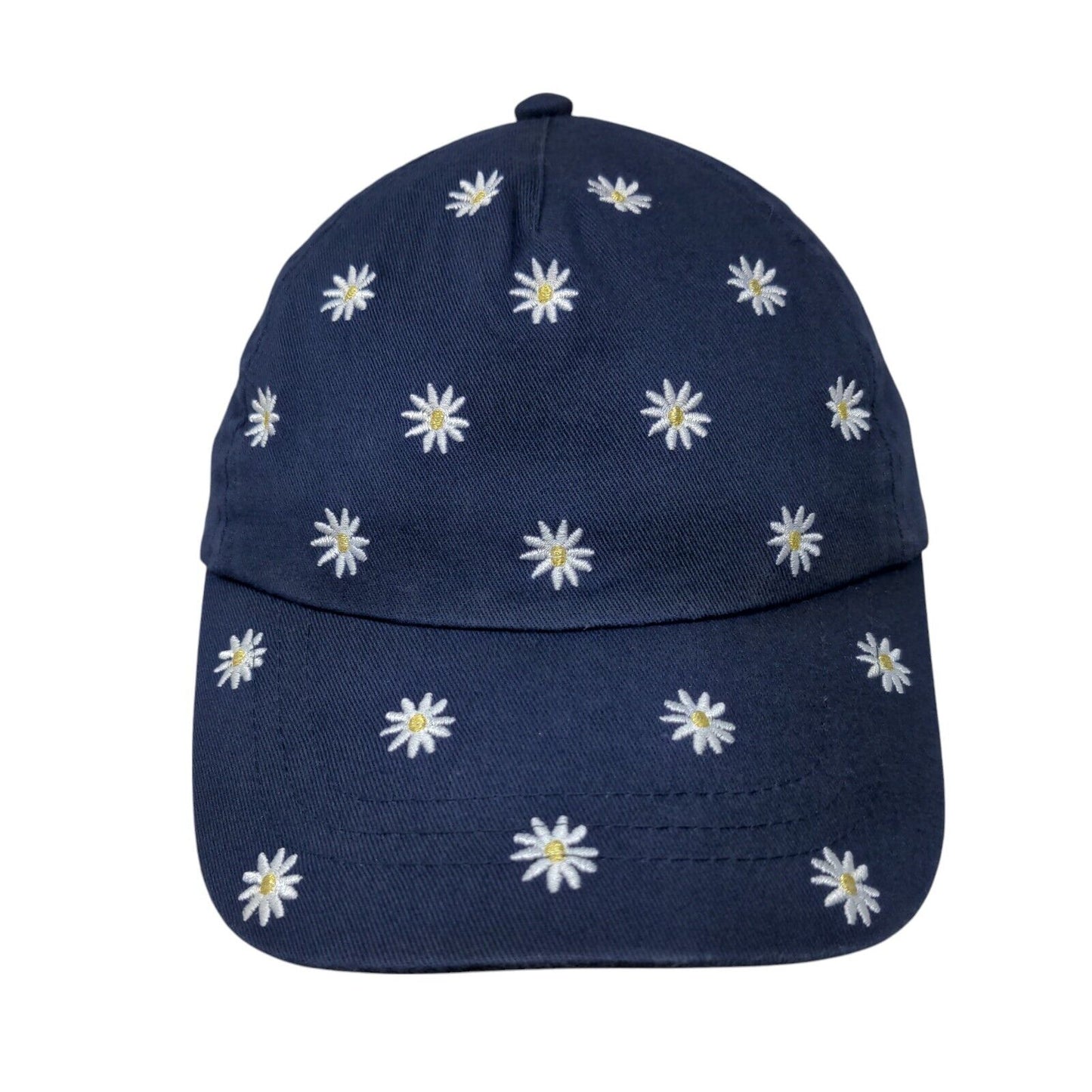 Daisies Strapback Hat Blue One Size Adjustable Embroidered Floral Wonder Nation