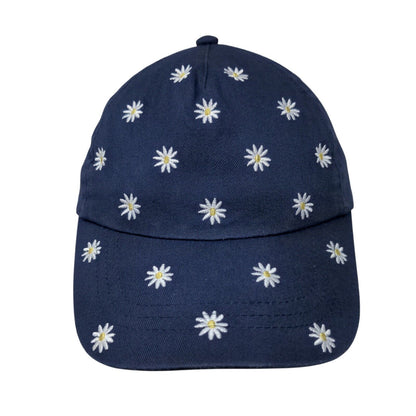 Daisies Strapback Hat Blue One Size Adjustable Embroidered Floral Wonder Nation
