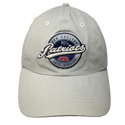 NFL New England Patriots Cap Beige One Size Slideback Embroidered Shield Logo