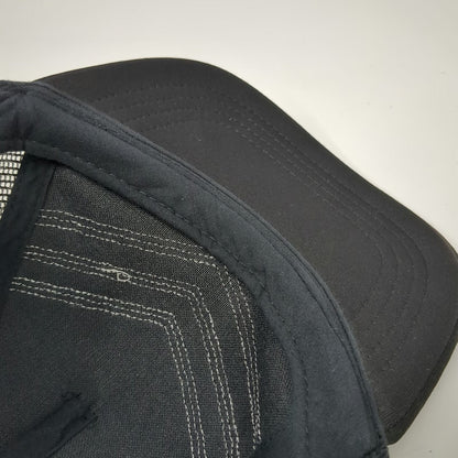 Express Trucker Hat Black One Size Mesh Back Chevron Snapback Tonal Stitch Hat