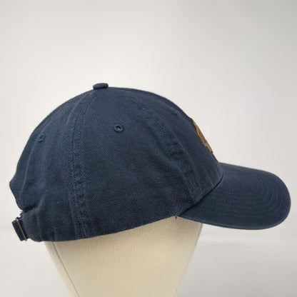 Richardson Baseball Cap Blue One Size Bent Water Brewing Co Leather Patch Hat