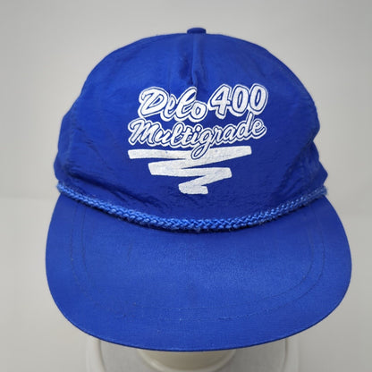 Delo 400 Multigrade Snapback Hat Blue One Size Adjustable Lightweight Rope