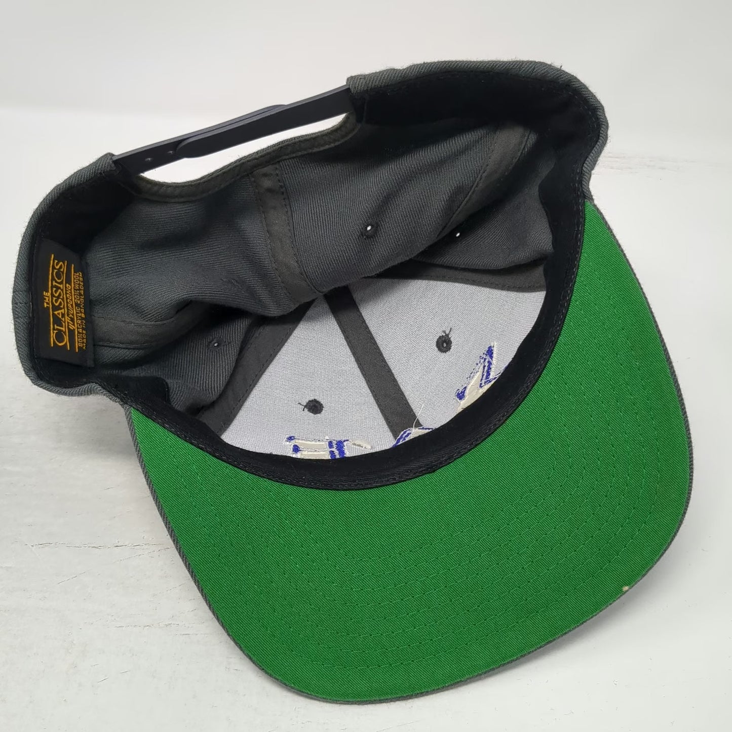 Yupoong Snapback Hat Gray One Size Sigma Alpha Epsilon Greek Life Flat Brim