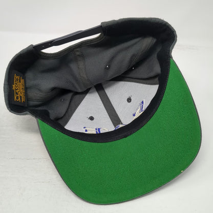 Yupoong Snapback Hat Gray One Size Sigma Alpha Epsilon Greek Life Flat Brim
