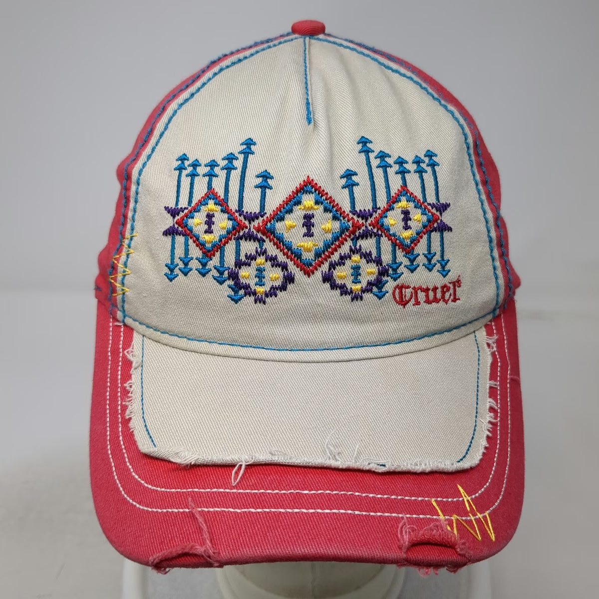 Cruel Baseball Cap Red One Size Southwestern 2013 National Finals Contestant Hat