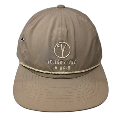 Pacific Headwear Baseball Cap Brown One Size Yellowstone Bourbon Hat Rope Metal