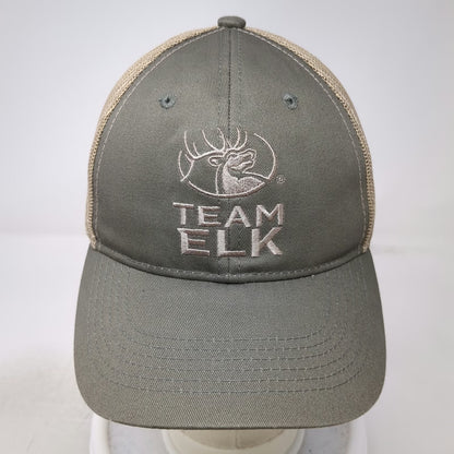 Outdoor Cap Trucker Hat Gray One Size Team Elk RMEF Mesh Snapback Hunting Logo