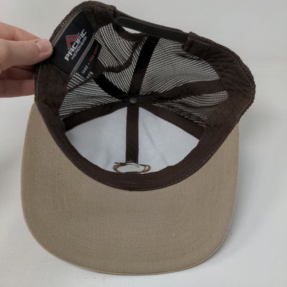 Florida Snapback Mesh Back Trucker Hat Tan One Size Pacific Headwear