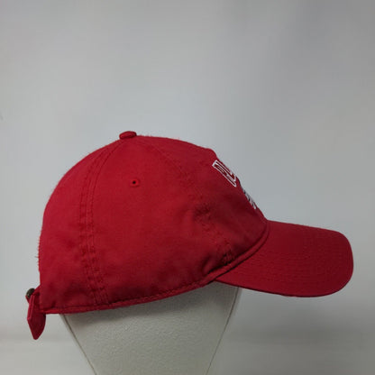 Plainedge Vovou Slideback Hat Red OSFM Adjustable Embroidered Otto