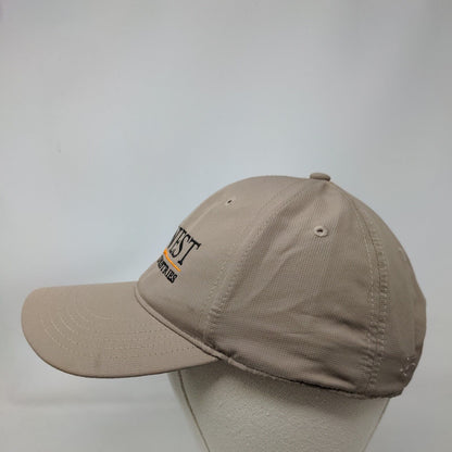 Midwest Landscape Industries Adult Strapback Hat Tan One Size Outdoor Cap