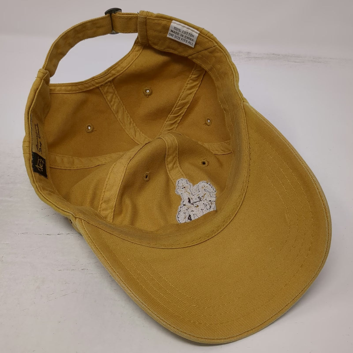 American Dry Goods Yellow Baseball Cap One Size Jackson Hole Wyoming Cotton Hat