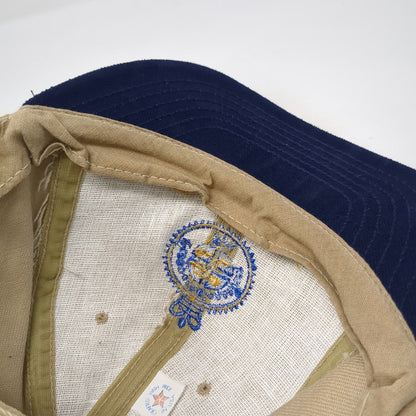 Beige Blue Freeport Container Port Team Freeport Snapback Hat One Size USA Made