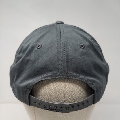 All Try Snapback Hat Gray One Size Adjustable Embroidered 6 Panel Richardson