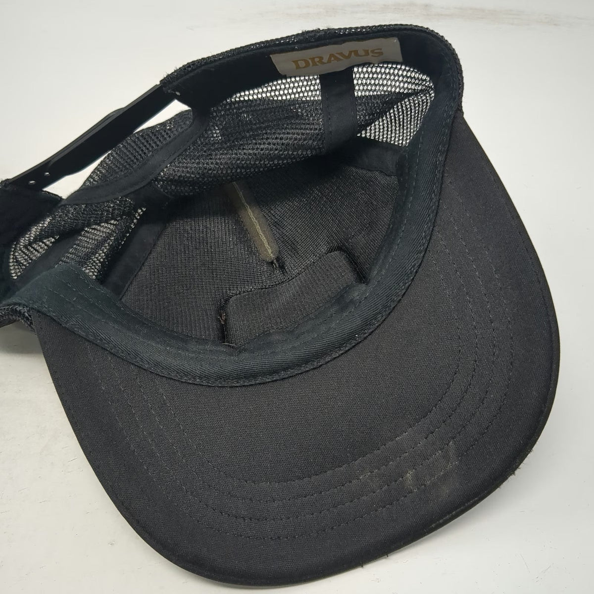 Dravus Trucker Hat Green Black One Size Parks & Rec Mallard Duck Graphic Patch