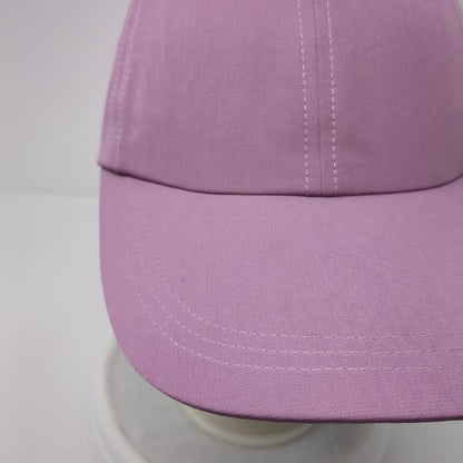 Unbranded Strapback Hat Purple One Size Adjustable Vented Holes 6 Panel Blank