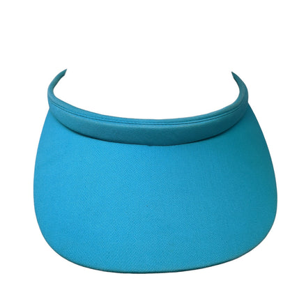 Faded Glory Clip On Visor Hat Blue One Size Solid Outdoor Cotton Blank