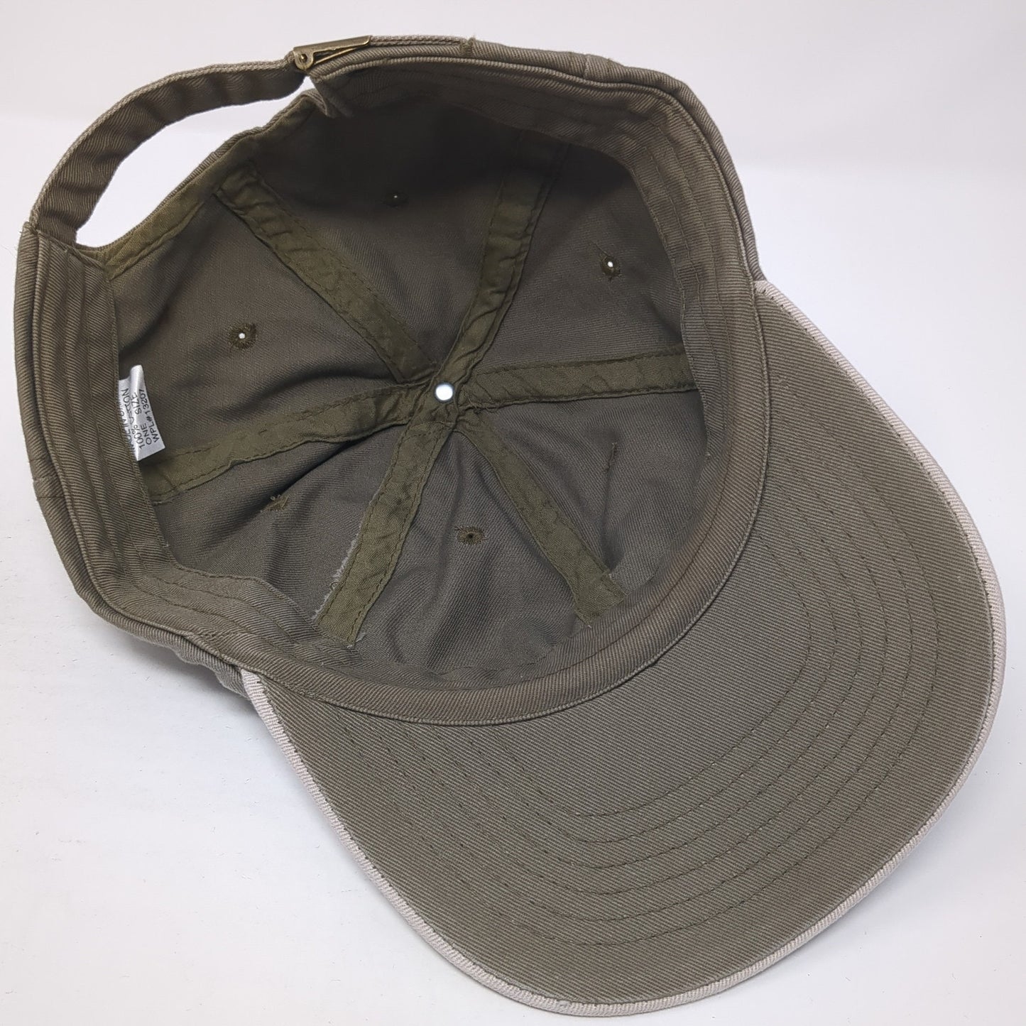 Basketball Slideback Hat Brown One Size Adjustable Solid 6 Panel Outdoor