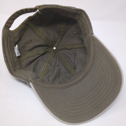 Basketball Slideback Hat Brown One Size Adjustable Solid 6 Panel Outdoor