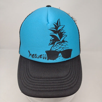 Hawaii Cool Pineapple Snapback Trucker Hat Multicolor OSFA Mesh Back
