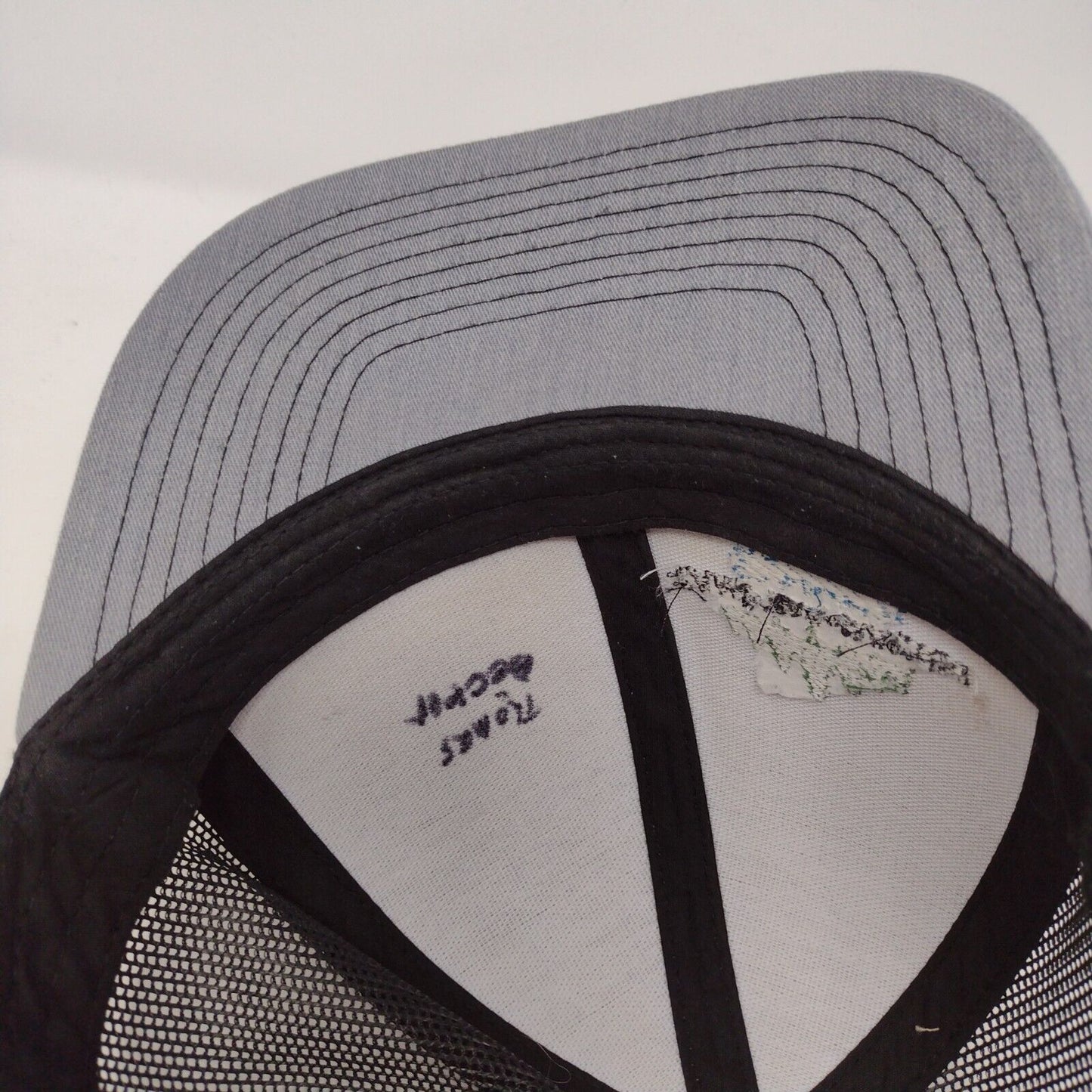 Camp Ida-Haven Snapback Trucker Hat Gray OSFA Adjustable Mesh Pacific Headwear