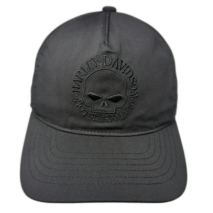 Harley-Davidson 5 Panel Black One Size Willie G Skull Boise Idaho Snapback Hat