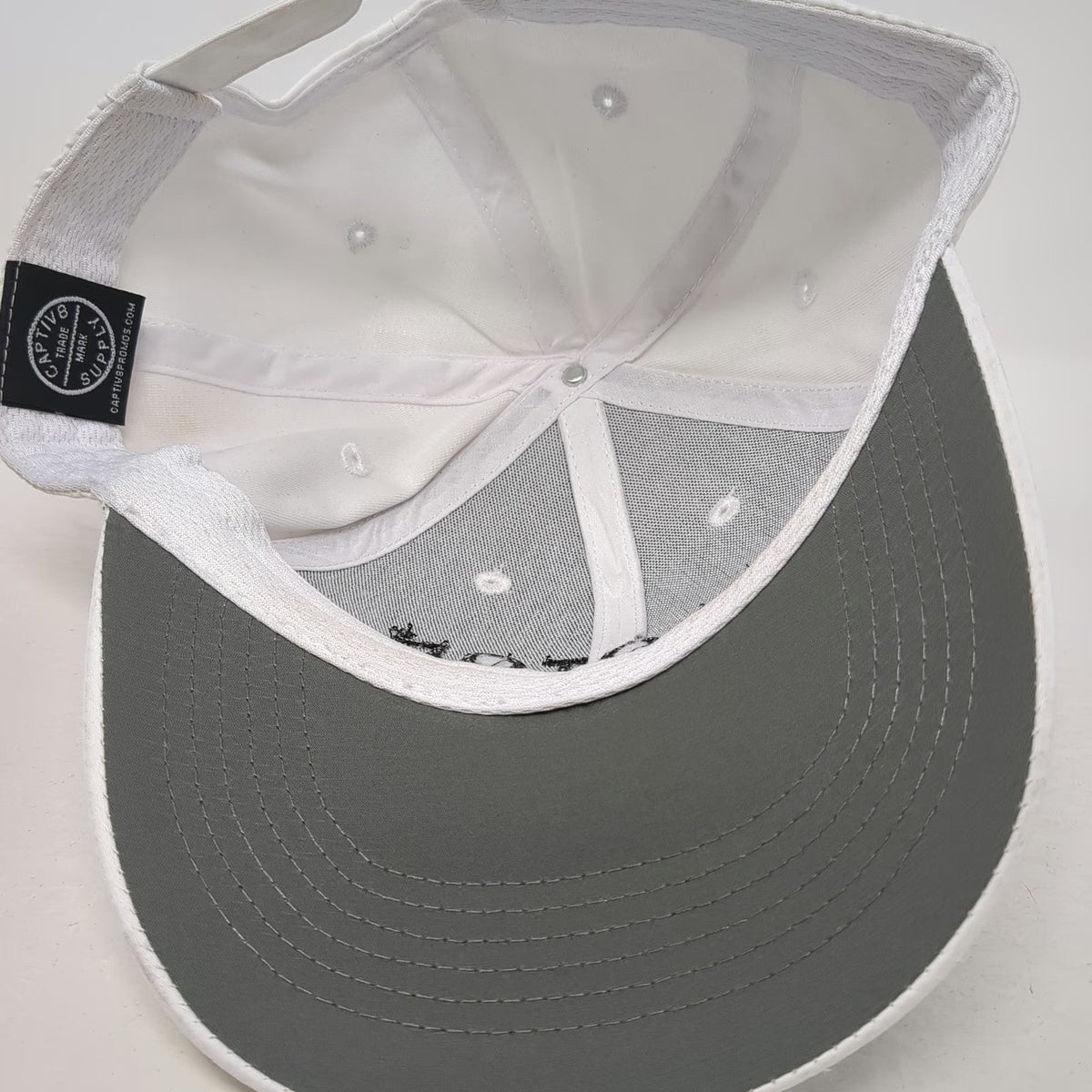 Peloton Baseball Cap White One Size Adjustable Slideback Logo Polyester Hat