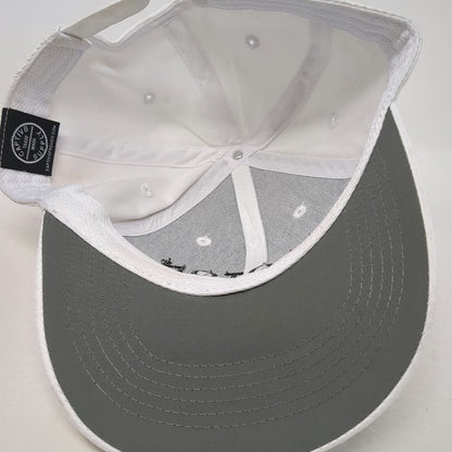 Peloton Baseball Cap White One Size Adjustable Slideback Logo Polyester Hat