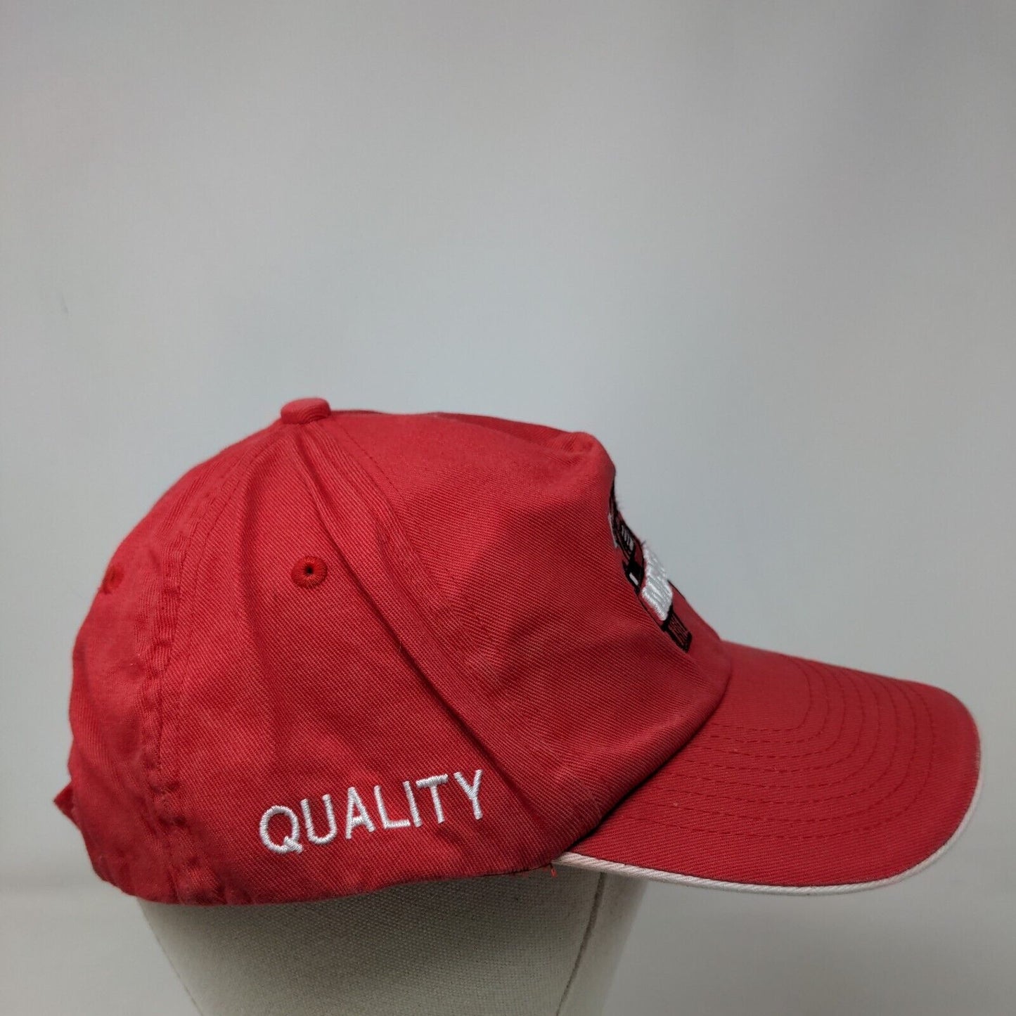 Meyer Quality Service Strapback Hat Red One Size Adjustable Patriotic Midwest