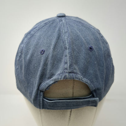 Baseball Cap Blue One Size Bronx Zoo Embroidered Denim Strapback Hat Souvenir
