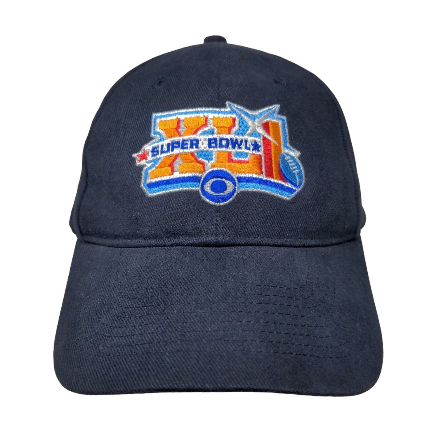 HeadStart Men's Slideback Hat Blue OSFM Embroidered NFL Super Bowl XLI CBS Logo