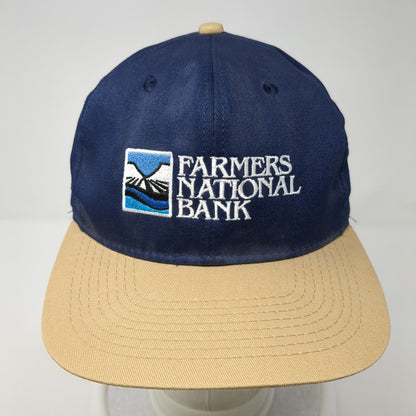 Farmers National Bank Snapback Hat Multi One Size Adjustable Colorblock