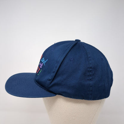 Retired And Loafing Loving It Snapback Hat Blue One Size Adjustable Embroidered
