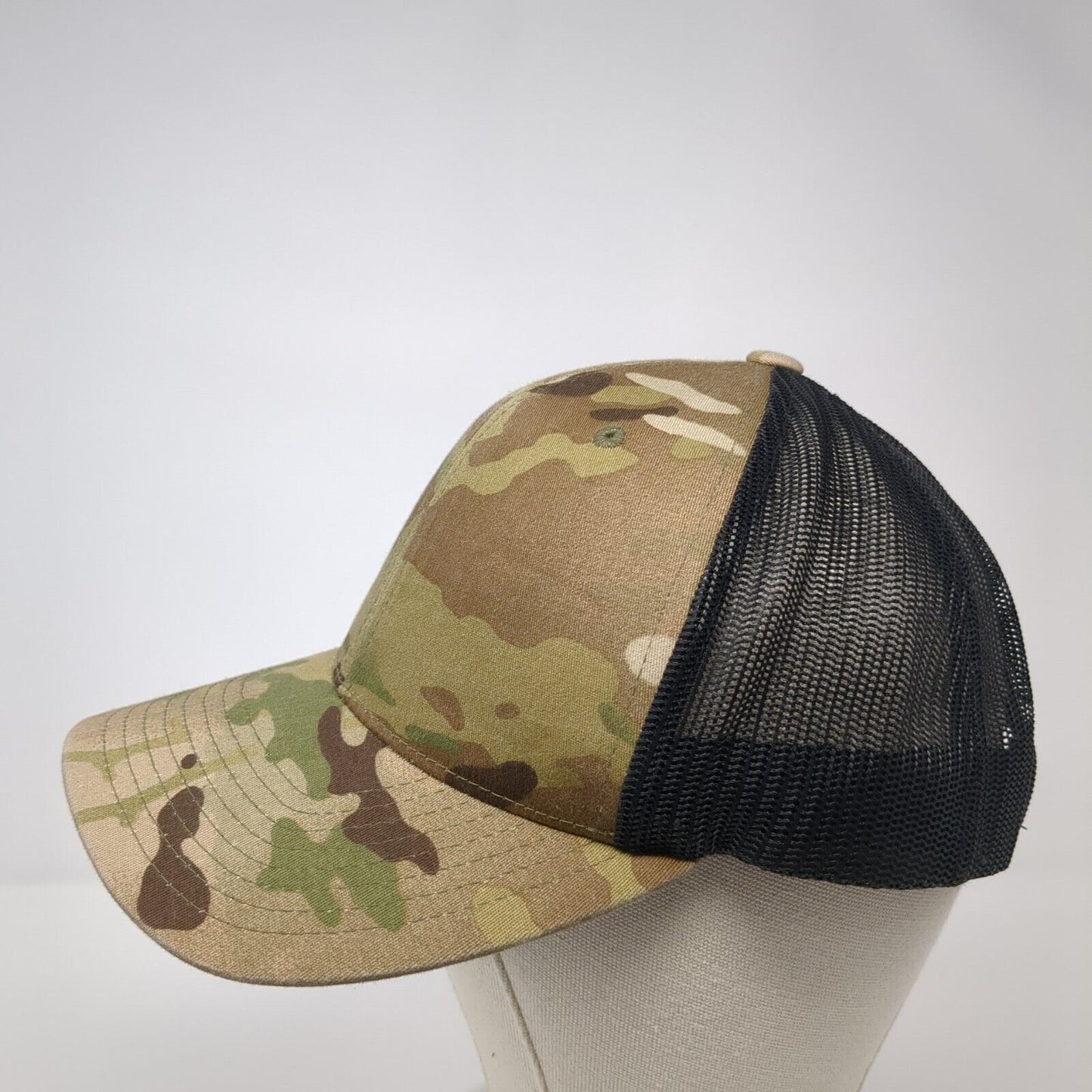 The Classics Yupoong Snapback Trucker Hat Camouflage One Size Mesh Back