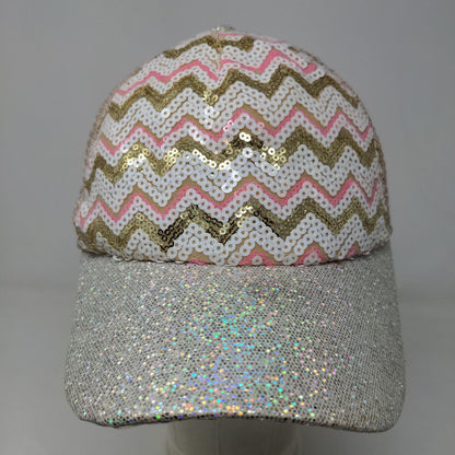 Unbranded Girl Snapback Mesh Back Hat Multicolor Adjustable 100% Polyester Bling
