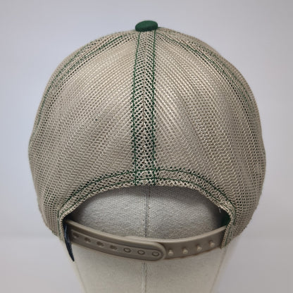 I Pee Outside Snapback Trucker Hat Green One Size Mesh Back Outdoor Cap