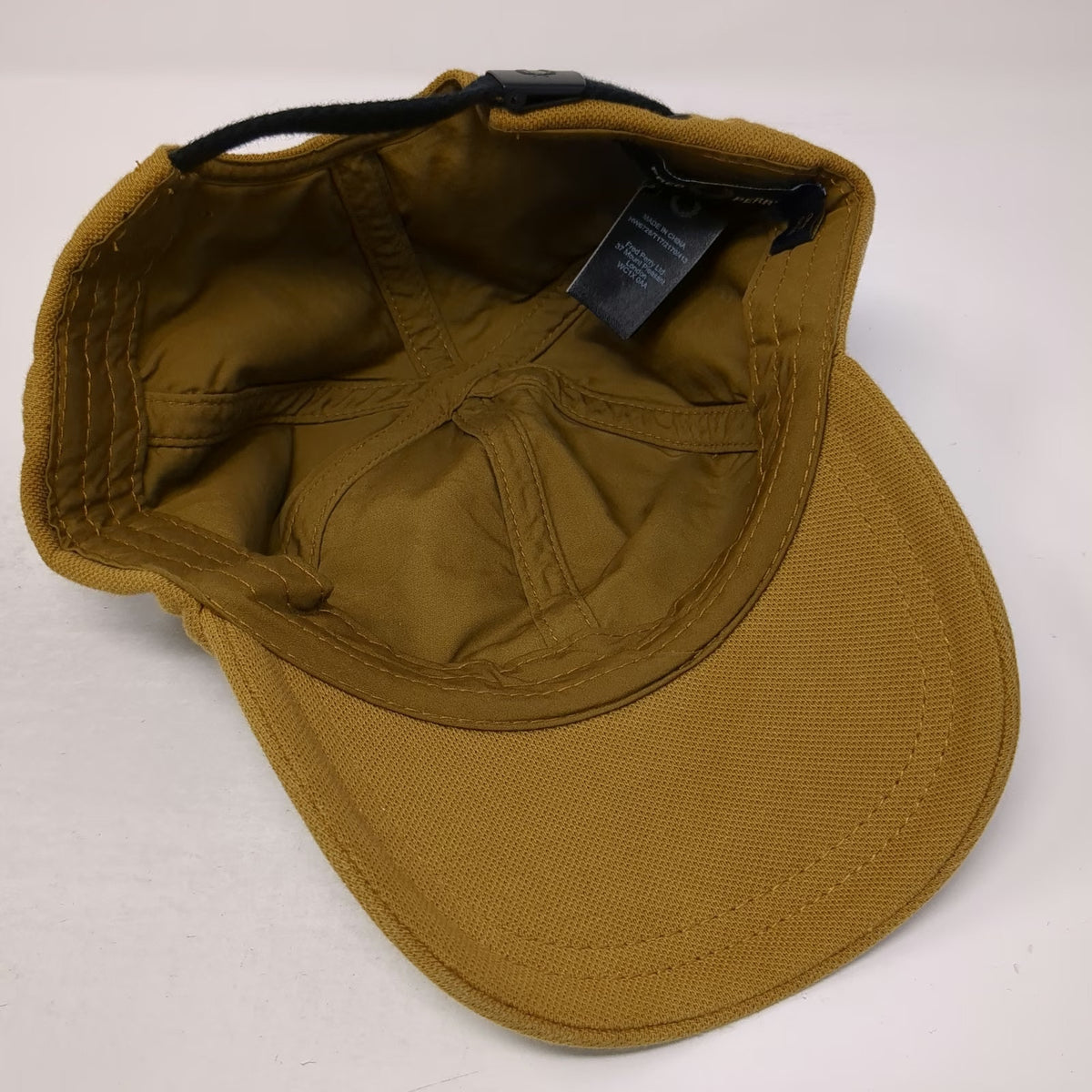 Fred Perry Baseball Cap Brown One Size Adjustable Laurel Wreath Logo Pique Hat