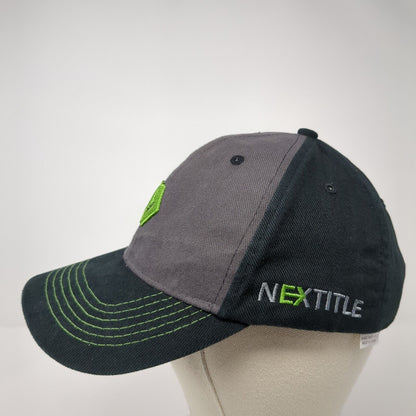 Nextitle A Title & Escrow Co. Strapback Hat Black OS Adjustable Embroidered