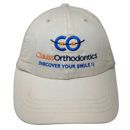 BOROUGH Baseball Cap Beige One Size Clauss Orthodontics Strapback Cotton Hat