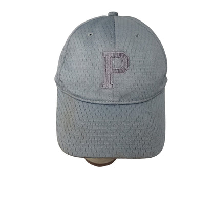 Youth Boys Strapback Cap Embroidered P Gray Port Authority Hat