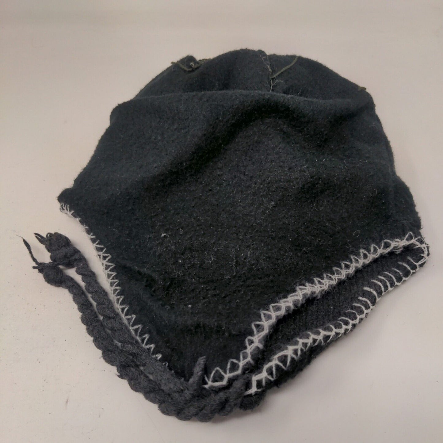 Unbranded Men's Knit Beanie Hat Cap Gray Fair Isle 100% Acrylic