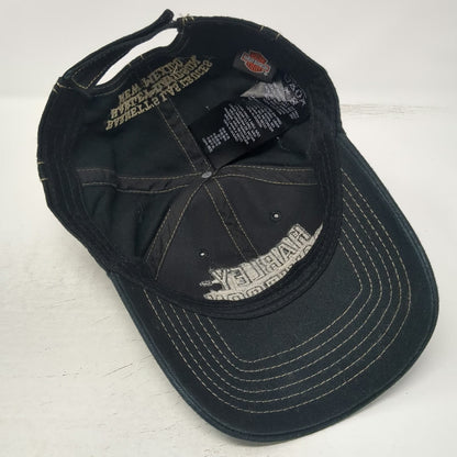 Harley-Davidson Baseball Cap Black One Size Las Cruces NM Distressed Cotton Hat