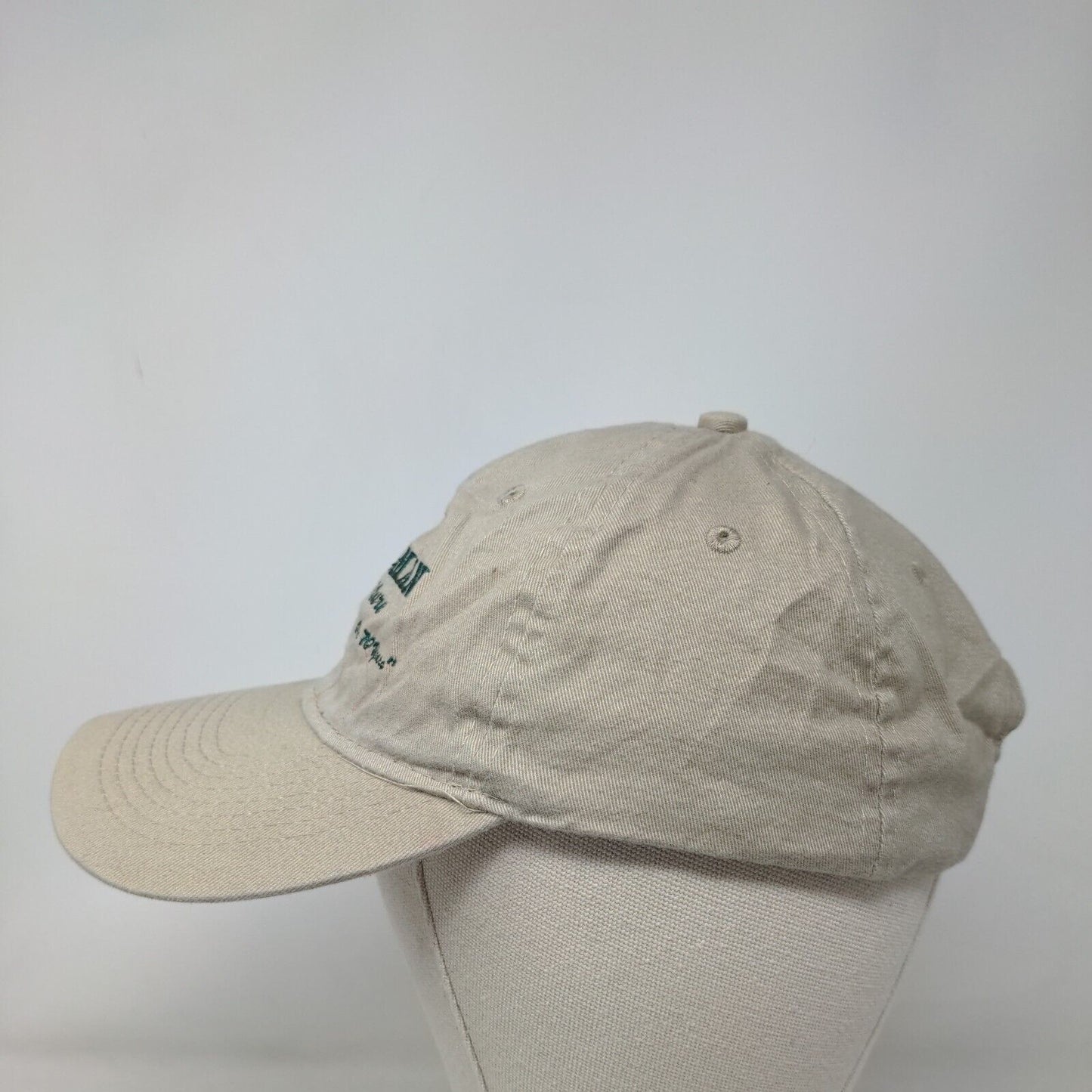 Tillman Furniture Strapback Hat Tan One Size Adjustable Embroidered Cotton