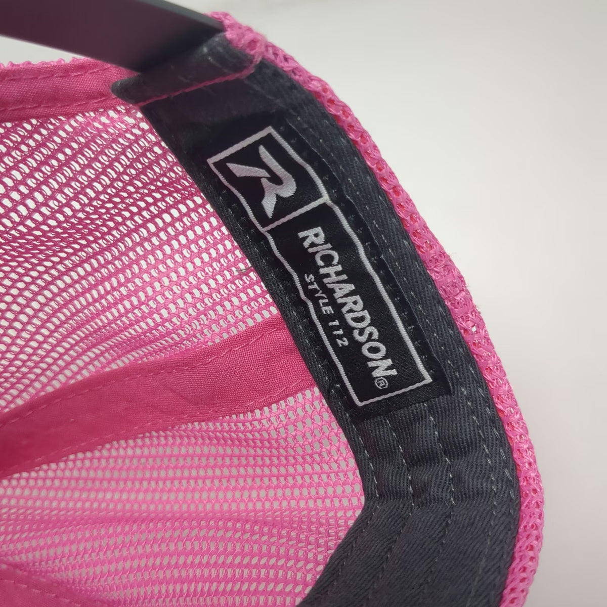 Richardson Trucker Hat Gray Pink One Size Mesh Patch Lime Out Saint John VI