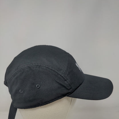 VANS Off The Wall Strapback 5 Panel Cap Black One Size Adjustable Vented Holes