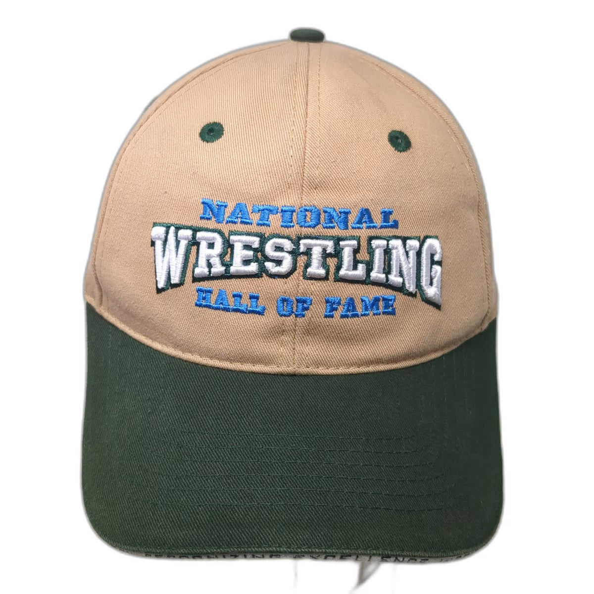Bucks Athletics Baseball Cap Beige Green One Size Wrestling Hall of Fame Hat