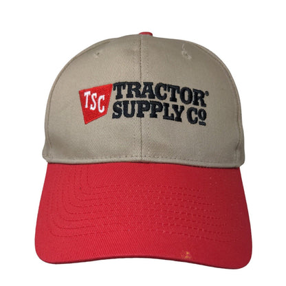 Tractor Supply Co. Snapback Hat OSFA Tan Adjustable Embroidered Logo