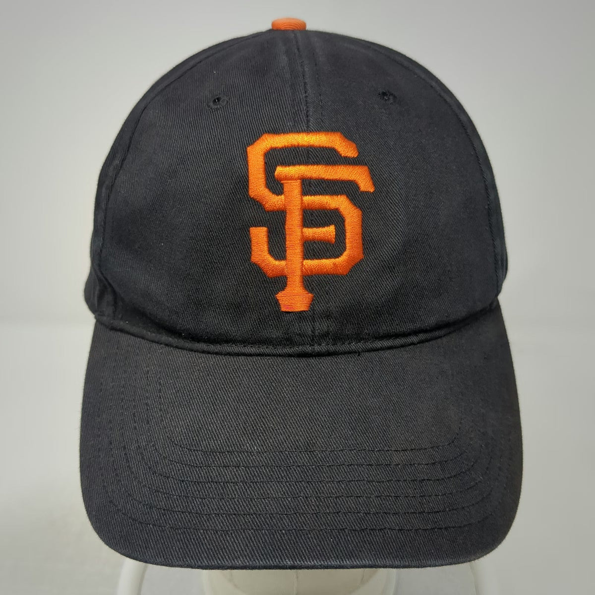 San Francisco Giants MLB T.E.I. Baseball Cap Black One Size Logo Gray Underbrim